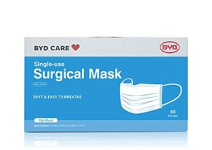 byd care single disposable 3-ply mask