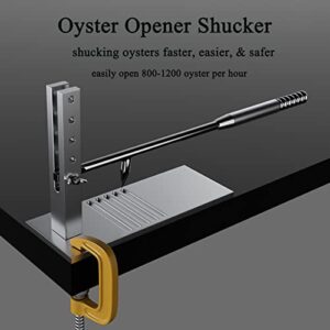 Hoomuda Upgrade Oyster Shucker - Premium Oyster Opener Tool Make Shucking Oysters a Breeze