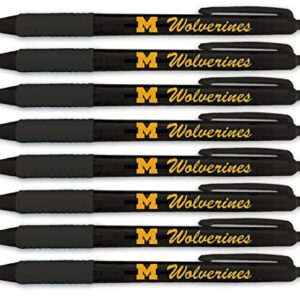 University of Michigan Wolverines Translucent 8 Pen Set 2510