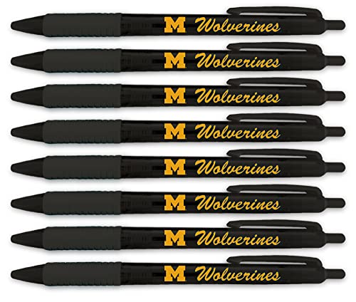 University of Michigan Wolverines Translucent 8 Pen Set 2510