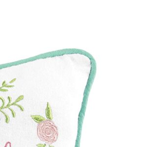 C&F Home It's A Beautiful Day Embroidered Pillow White 10" X 10" Easter Soft Woven Pillow with Filling for Couch Sofa Bed Chair Cotton 10 x 10 White