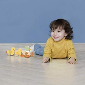 Classic World Pull Along Walking Toys, Wooden Pull Duck Toy for Baby Toddler