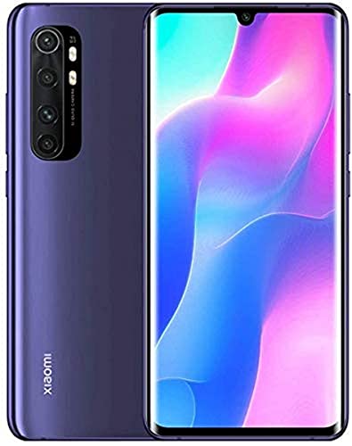 Xiaomi Mi Note 10 Lite Smartphone - 6.47″, 3D Curved AMOLED Display, 6 GB + 64 GB, AI Quad Camera, 5260 mAhm, Porpora (Nebula Purple)