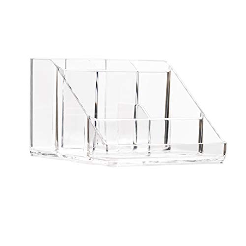 Ettori Makeup Organizer Tray, 6-Compartment Vanity Makeup Organizer for Jewelry, Hair Accessories, Bathroom Counter or Dresser