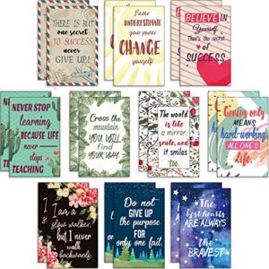 20 pieces floral inspirational notebooks small pocket notepads mini cute motivational journal dairy notebook positive inspiring notebook for office school home travel supplies, 10 styles