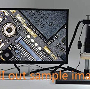 HAYEAR 34MP HDMI USB HD Digital Industry Video Microscope Camera+180X C-Mount Lens+144LED Light+Big Boom Stand Universal Bracket