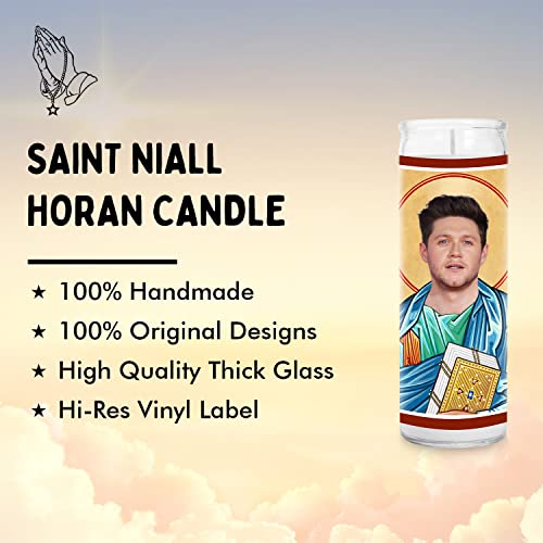 Niall Celebrity Prayer Candle - Funny Saint Votive - Pop Culture Celeb Prayer Candle - 100% Handmade in USA - Celebrity Novelty Gift