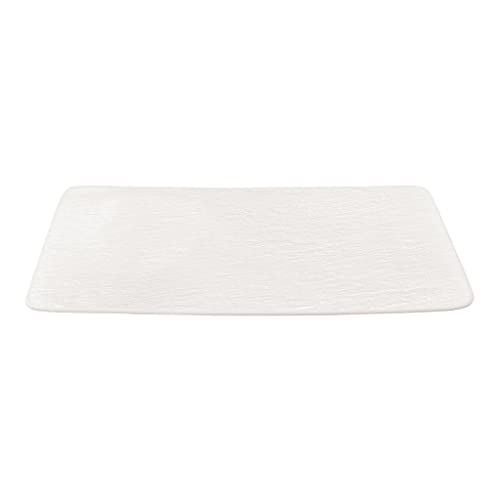 Villeroy & Boch Manufacture Rock Blanc Multifunctional Plate Rectangular Premium Porcelain Dishwasher Safe White