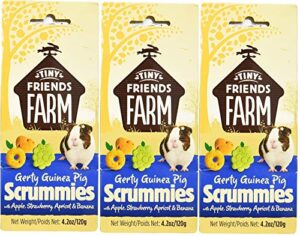 tiny friends farm supreme petfoods gerty guinea pig scrummies (pack of 3)