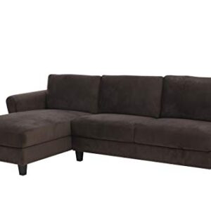 LifeStyle Solutions Rolled arms Sectional Sofa, Coffee
