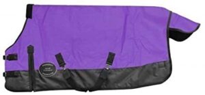 showman pony/yearling 42"- 46" waterproof & breathable 1200 denier turnout blanket (purple)
