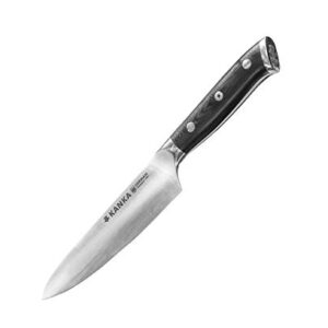 KANKA Grill 5" Utilility Kitchen Knife - Professional German Stainless Steel With Premium Fiberglass Handle, Razor Sharp, 4 ounces