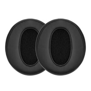 kwmobile replacement ear pads compatible with sennheiser hd450bt / hd350bt - earpads set for headphones - black