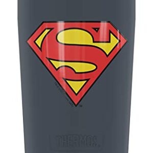 THERMOS Superman Classic Logo Shield, GUARDIAN COLLECTION Stainless Steel Travel Tumbler, Vacuum insulated & Double Wall, 12oz