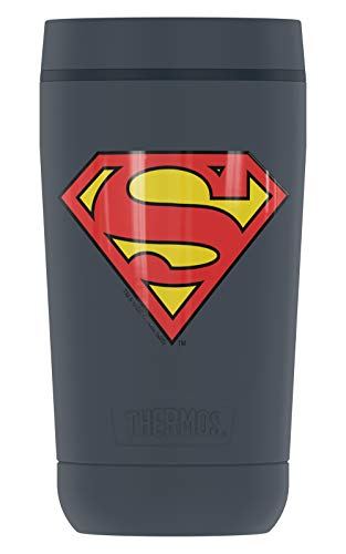 THERMOS Superman Classic Logo Shield, GUARDIAN COLLECTION Stainless Steel Travel Tumbler, Vacuum insulated & Double Wall, 12oz