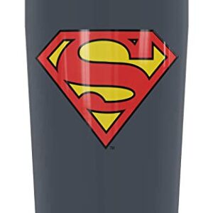 THERMOS Superman Classic Logo Shield, GUARDIAN COLLECTION Stainless Steel Travel Tumbler, Vacuum insulated & Double Wall, 12oz