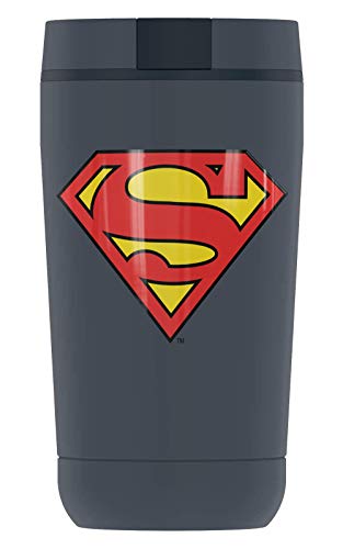 THERMOS Superman Classic Logo Shield, GUARDIAN COLLECTION Stainless Steel Travel Tumbler, Vacuum insulated & Double Wall, 12oz