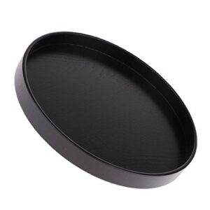 loveindiy gzyf wooden tray tray decorative plate decoration tray decoration accessories for model kit, black, 24x2cm