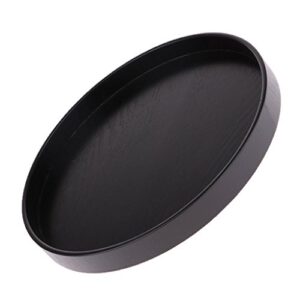 LoveinDIY GZYF Wooden Tray Tray Decorative Plate Decoration Tray Decoration Accessories for Model Kit, Black, 24x2cm