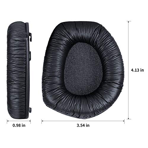 YDYBZB Ear Pads Cups Replacement HDR165 HDR175 HDR185 HDR195 RS165 RS175 RS185 RS195 Compatible with Sennheiser HDR165/175/185/195 RS165/175/185/195 Headphone (Wrinkled Leather HDR/RS165/175/185/195)