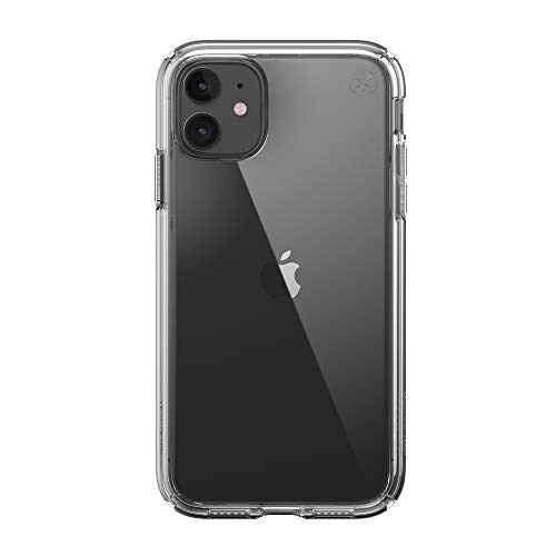 Speck iPhone 11 Clear Case - Drop Protection, Anti-Yellowing, Anti-Fade Slim Transparent - Shock-Absorbent iPhone 11 Cases Bumper Cover - Heavy Duty - Perfect Clear Presidio