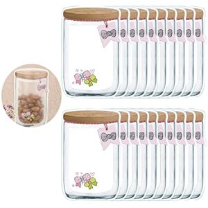 Enkrio 20 Pieces Reusable Mason Jar Zipper Bags, Refrigerator Organizer Stand-up Airtight Seal Saver Bags for Seeds Candy Biscuits Spices (20Large)