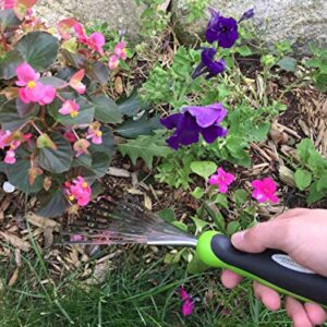 Garden Guru Stainless Steel Hand Rake Soil Tiller with Ergonomic Handle, Great for Gardening, Cultivating, Loosening Soil & Spreading Mulch