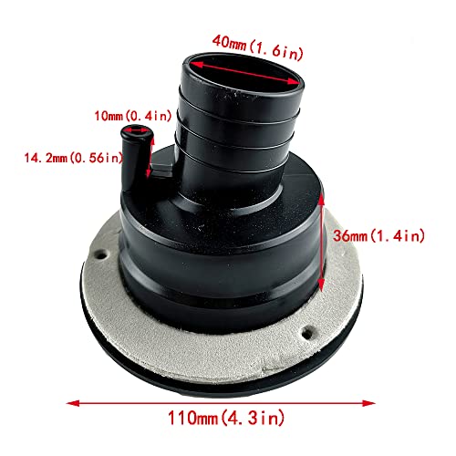 kuayi RV Fresh Water Locking Cap Spring and Seal Ring Design with Inlet Gravity Fresh Water Filling Hatch for Camping Trailer Gravity RV (Black)