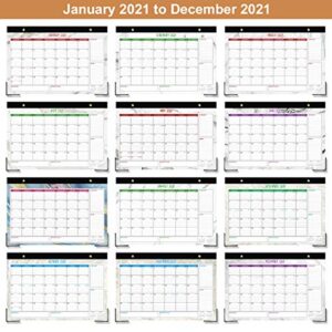 2021 Desk Calendar Planner Organizer Desk pad calendar 17" x 12"