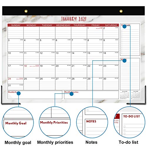 2021 Desk Calendar Planner Organizer Desk pad calendar 17" x 12"