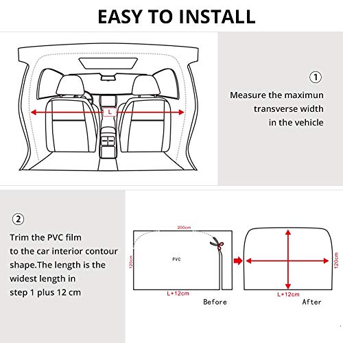 AUTOYOUTH Car Taxi Isolation Film Plastic Anti-Fog Full Surround Protective Cover Net Cab Front and Rear Row Car Insulation Film,for Driver and Passenger