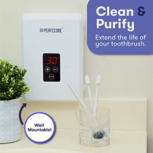 Perfecore Water Ozonator - Odor Eliminator and Fresh Water Machine w/Diffuser Stones and Timer - For Home, Kitchen, Fruits & Vegetables - 600 mg/Hour﻿