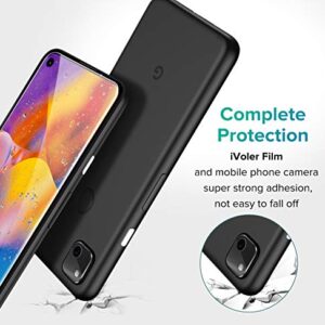 ivoler [6 Pack] [4 Pack] Tempered Screen Protector for Pixel 4a 4G with [2 Pack] Camera Lens Protector Tempered Glass with [Alignment Frame Easy Installation],HD Clear Anti-Scratch Film,5.8 inch