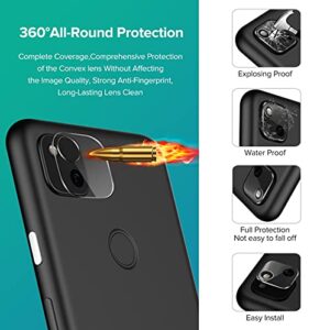 ivoler [6 Pack] [4 Pack] Tempered Screen Protector for Pixel 4a 4G with [2 Pack] Camera Lens Protector Tempered Glass with [Alignment Frame Easy Installation],HD Clear Anti-Scratch Film,5.8 inch