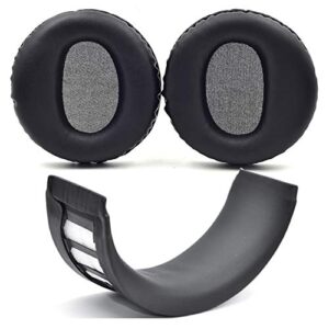 defean earpad repair parts suit replacement ear pad and headband pad compatible with sony ps3 ps4 wireless stereo headset cechya-0080 headphones