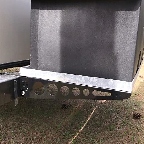 HECASA Bumper Cargo Bracket Compatible with RV 4 Inch Bumper Mounted Cargo Box/Generator Tray Support Arms