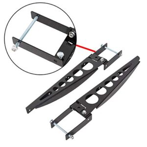 HECASA Bumper Cargo Bracket Compatible with RV 4 Inch Bumper Mounted Cargo Box/Generator Tray Support Arms