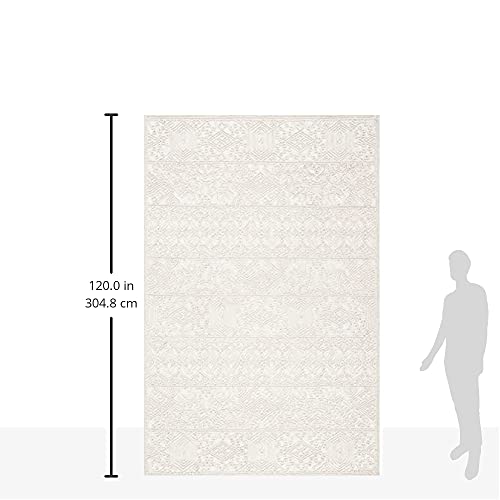 Safavieh Trace Collection 8' x 10' Ivory TRC401A Handmade Premium Wool Area Rug