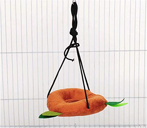 5pcs Hamster Hammock Small Animals Hanging Warm Bed House Cage Nest Accessories Forest Pattern Cage Toy Leaf Hanging Tunnel and Swing for Sugar Glider Squirrel Hamster Playing Sleeping