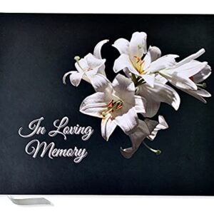 Funeral Guest Book | Memorial Guest Book | Guest Book for Funeral Hardcover | Guestbook for Sign in, Celebration of Life Memorial Service | Funeral Guest Sign Book with Memory Table Card Sign Included