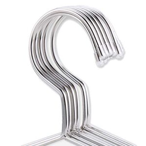 Tosnail 50 Pack Stainless Steel Strong Wire Metal Hangers Heavy Duty Clothes Hangers - 16.5"/42cm