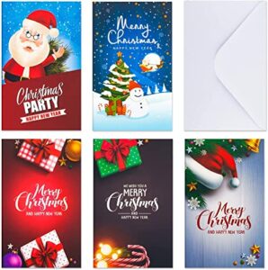 christmas gifts card money holder in 5 holiday cute festive designs 30 christmas greeting cards & 30 envelopes,christmas money holder with envelopes