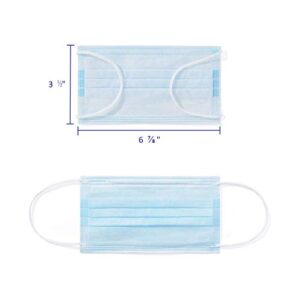 Disposable 3 ply Face Masks Pack of 50 pcs/Box, Albatross Health 3ply Deluxe Procedure Earloop Face Mask, Safety Mask Filter for Protection, Mouth and Nose Cover for Adults