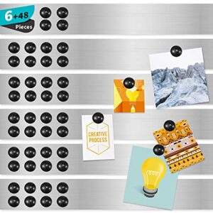 magnetic board magnetic strips with adhesive backing magnetic strips adhesive magnetic strip for wall memo board with pushpins for school office and home (6)
