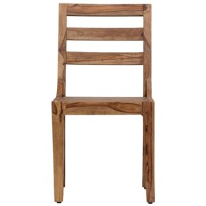 Hawthorne Collections 18" Modern Solid Sheesham Wood Dining Chair in Mahogany