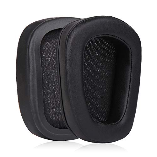 Jecobb Replacement Earpads with Protein Leather & Memory Foam Ear Cushion Cover for Logitech G633 G933 G935 Headphone ONLY