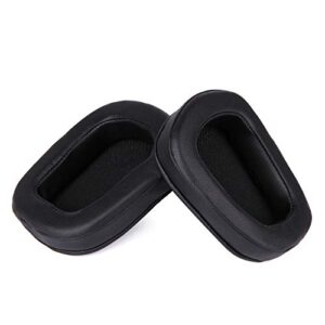 Jecobb Replacement Earpads with Protein Leather & Memory Foam Ear Cushion Cover for Logitech G633 G933 G935 Headphone ONLY