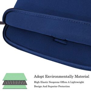 Laptop Bag 15.6 Inch,Durable Slim Briefcase Handle Bag & with Two Extra Pockets,Notebook Computer Protective Case for Computer Notebook Ultrabook,Collapsible Carrying Handles (Dark blue)