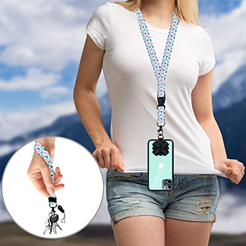 M MYECOGO Phone Lanyard, Neck Lanyard & Wrist Lanyard keychain Holder for Phone Case