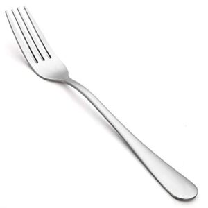 forks silverware, dinner forks 8 inches, briout forks set of 12 premium food grade stainless steel forks for home kitchen party restaurant, mirror polished dishwasher safe